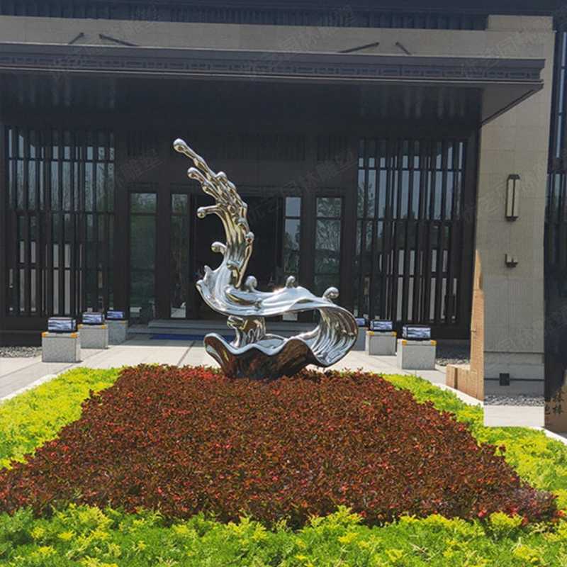 不銹鋼流水雕塑，不銹鋼雕塑廠家